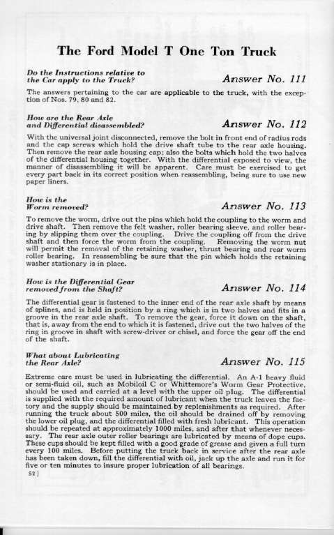 1925 Ford Owners Manual Page 20